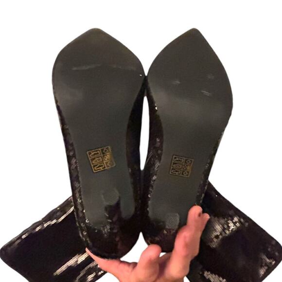 Truffle Collection Sequin Stiletto Heel Boots Black Size 40 (US 9.5) - Picture 5 of 8